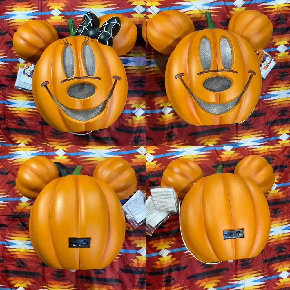 14” Disney Mickey & Minnie Mouse Pumpkin Blow Mold 2026 Home Depot Plays Music